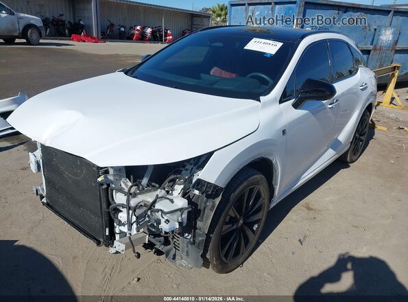 2T2BCMEA0RC014729 2024 LEXUS RX 500H White წინა მარცხენა ხედი სამი მეოთხედიდან