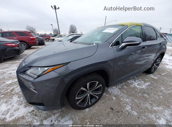 2T2BGMCA1HC015765 2017 LEXUS RX 450H Gray წინა მარცხენა ხედი სამი მეოთხედიდან