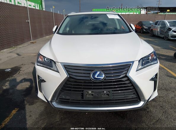 2T2BGMCA5JC022997 2018 LEXUS RX 450H White Widok zestawu wskaźników