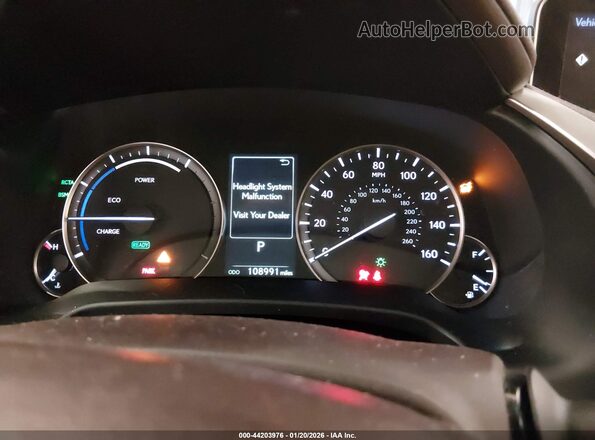 2T2BGMCA9HC017635 2017 LEXUS RX 450H Silver Widok tylnych siedzeń