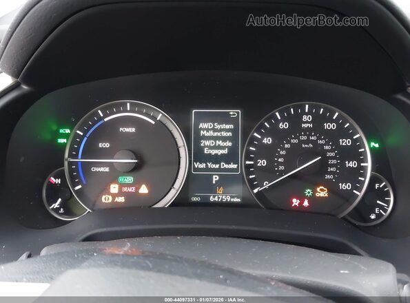 2T2BGMCA9KC042056 2019 LEXUS RX 450H Gray 