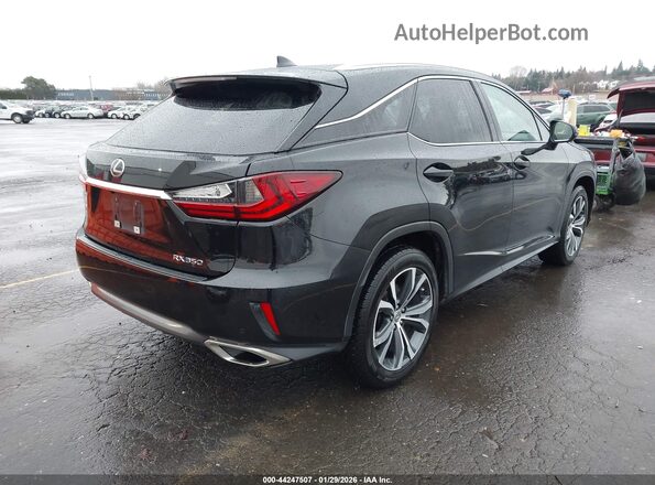 2T2BZMCA1HC054849 2017 LEXUS RX 350 Black Задня права чверть