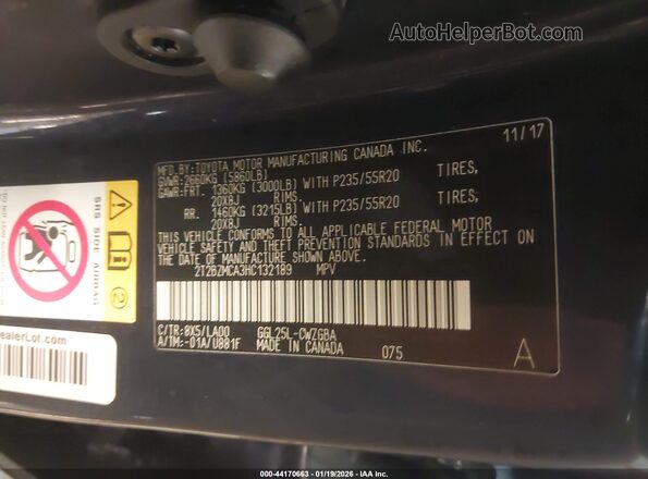 2T2BZMCA3HC132189 2017 LEXUS RX 350 Dark Blue ძრავის განყოფილების ხედი