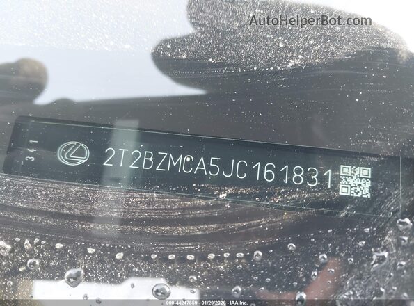 2T2BZMCA5JC161831 2018 LEXUS RX 350 Серебряный Вид подкапотного пространства