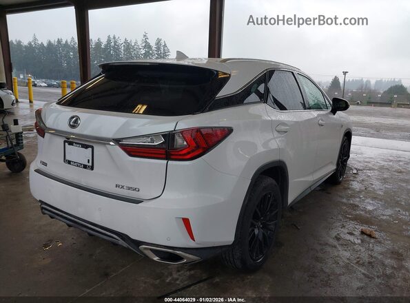 2T2BZMCA5KC200564 2019 LEXUS RX 350 White Tył prawy