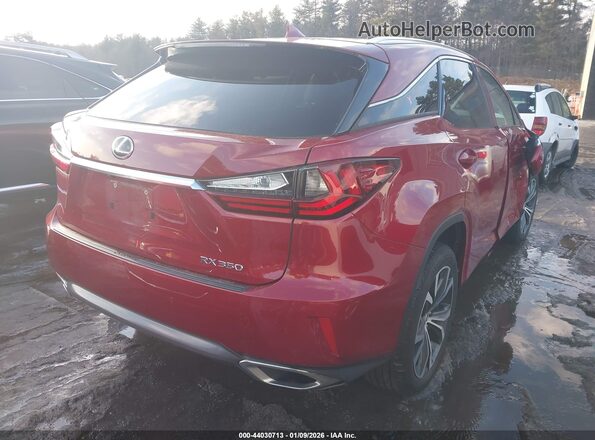 2T2BZMCA9HC119611 2017 LEXUS RX 350 Red Tył prawy