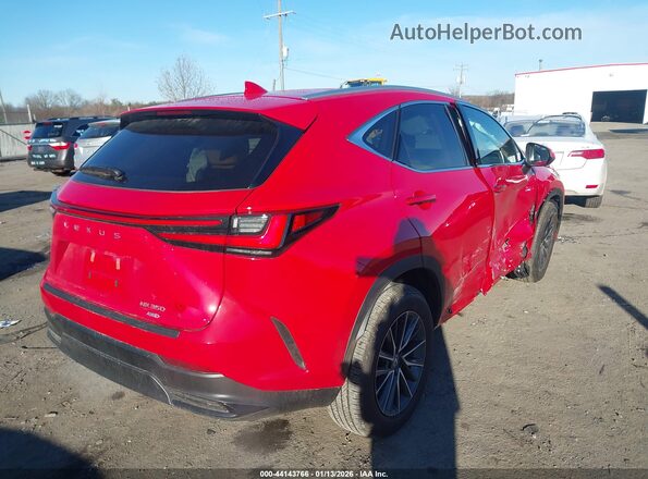 2T2GGCEZ9SC093138 2025 LEXUS NX 350 Красный Задняя правая четверть
