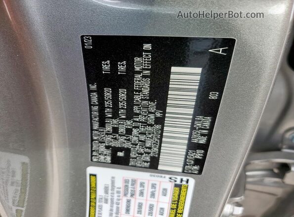2T2GKCEZ5PC012786 2023 LEXUS NX Silver Вид наклейки з VIN-кодом