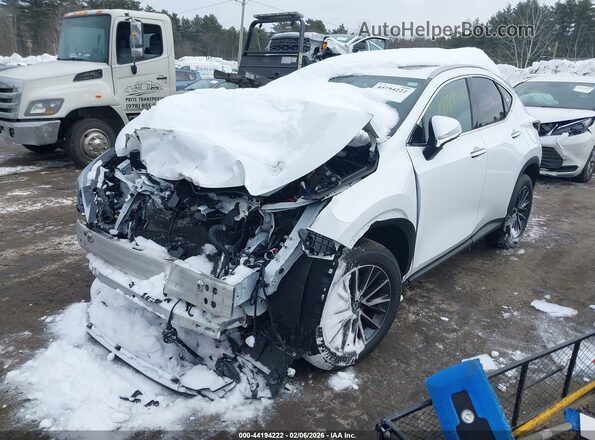2T2GKCEZ6TC058573 2026 LEXUS NX 350H White წინა მარცხენა ხედი სამი მეოთხედიდან
