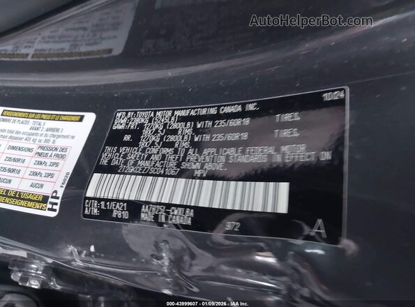 2T2GKCEZ7SC041067 2025 LEXUS NX 350H Gray Widok komory silnika