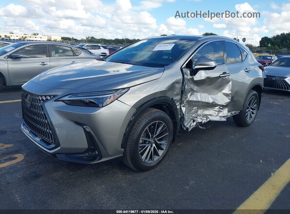 2T2HGCEZ0SC076281 2025 LEXUS NX 350 Gray Vista tres cuartos delantera izquierda