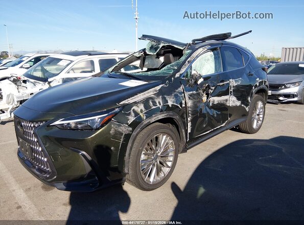 2T2HGCEZ2PC025324 2023 LEXUS NX 350 Green Առջևի ձախ երեք քառորդ տեսարան