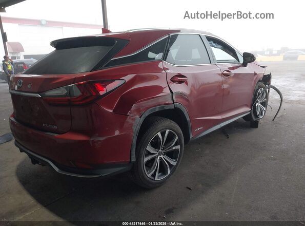2T2HGMDA0LC043946 2020 LEXUS RX 450H Red Задня права чверть
