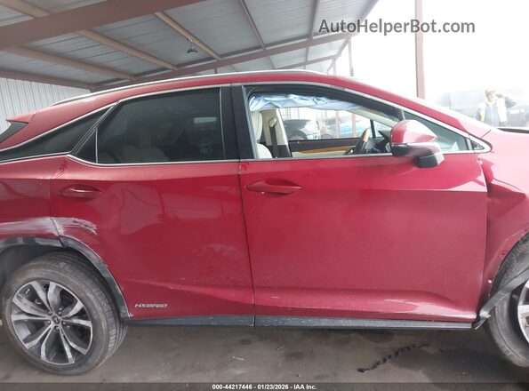 2T2HGMDA0LC043946 2020 LEXUS RX 450H Red Вид задньої частини салону