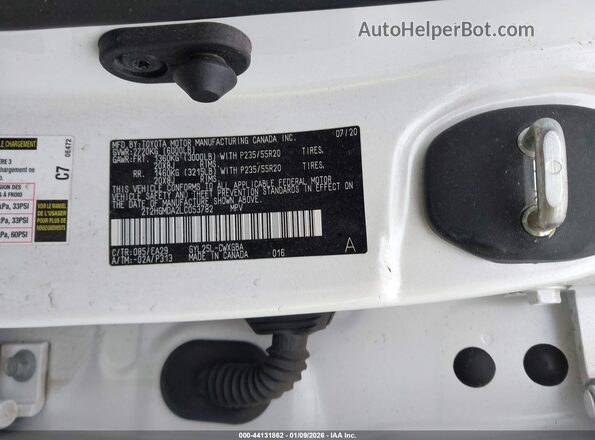 2T2HGMDA2LC053782 2020 LEXUS RX White Շարժիչի բաժամունքի տեսք