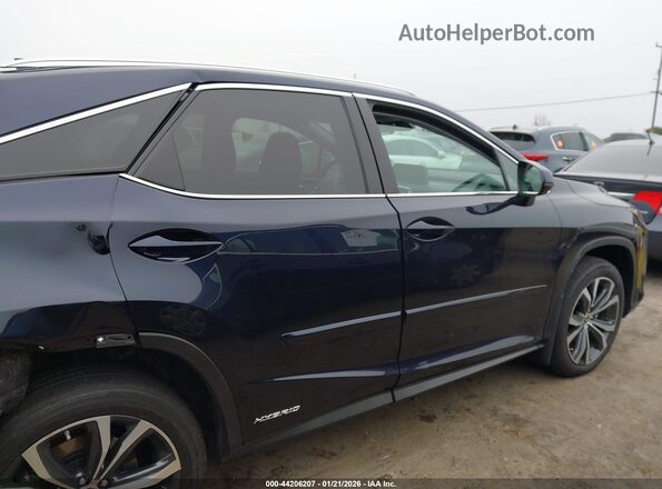 2T2HGMDA3MC058801 2021 LEXUS RX 450H Dark Blue Vista interior trasera
