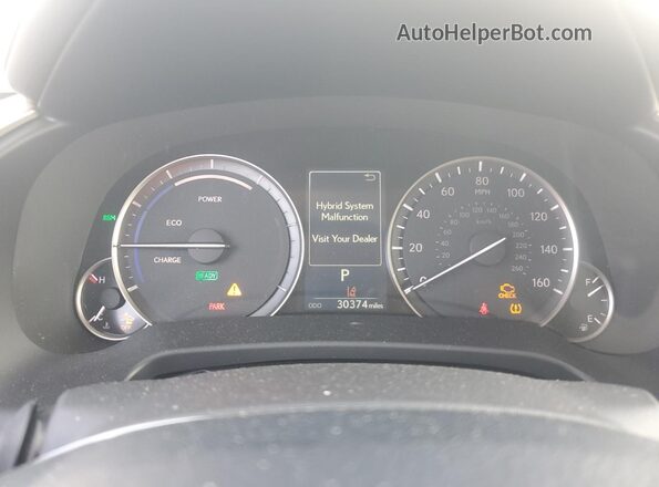 2T2HGMDA3NC081349 2022 LEXUS RX White Вид щитка приладів