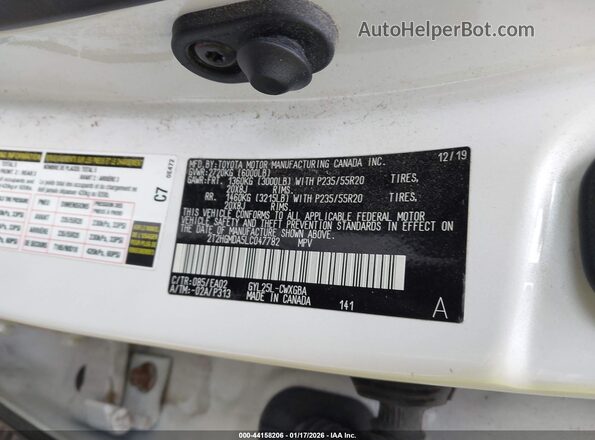 2T2HGMDA5LC047782 2020 LEXUS RX 450H White Engine compartment view
