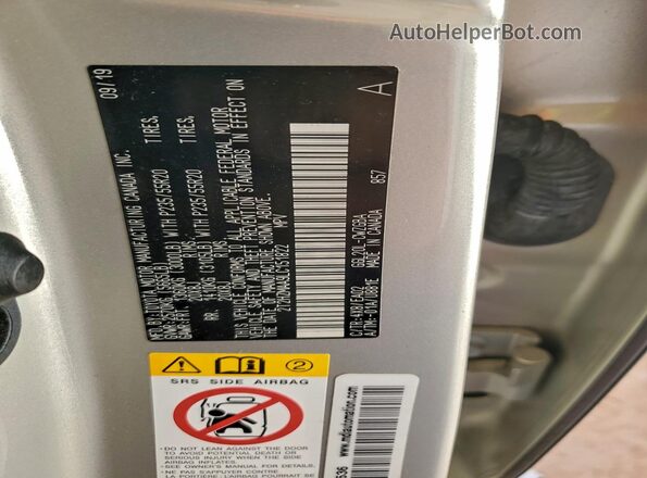 2T2HZMAA9LC151822 2020 LEXUS RX Silver 