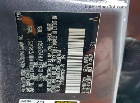 2T2HZMDA1MC271479 2021 LEXUS RX Gray 