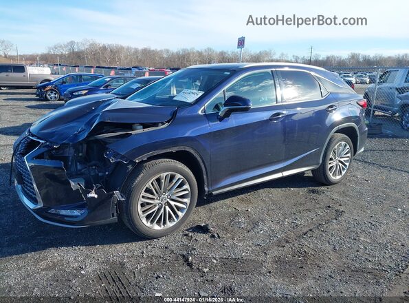 2T2JZMDA6LC231933 2020 LEXUS RX 350 Blue წინა მარცხენა ხედი სამი მეოთხედიდან