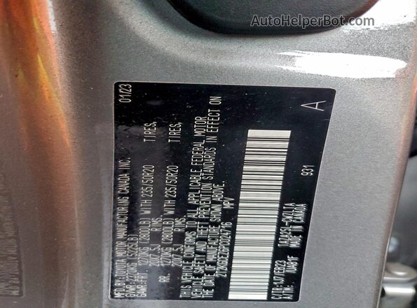 2T2KGCEZ6PC024716 2023 LEXUS NX Gray Widok naklejki z numerem VIN