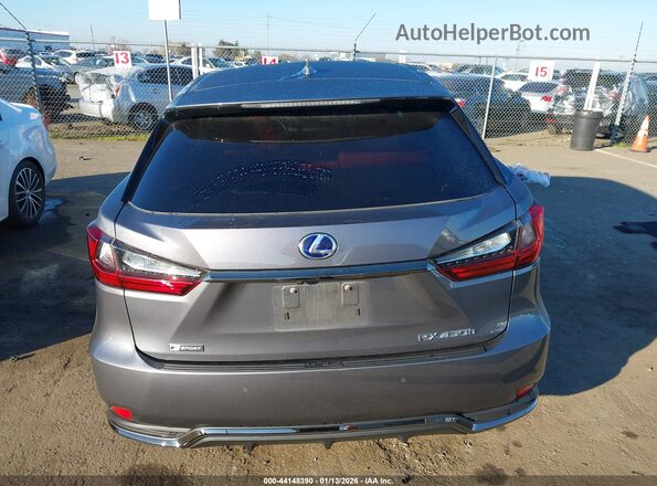 2T2SGMDAXLC046603 2020 LEXUS RX 450H Gray 