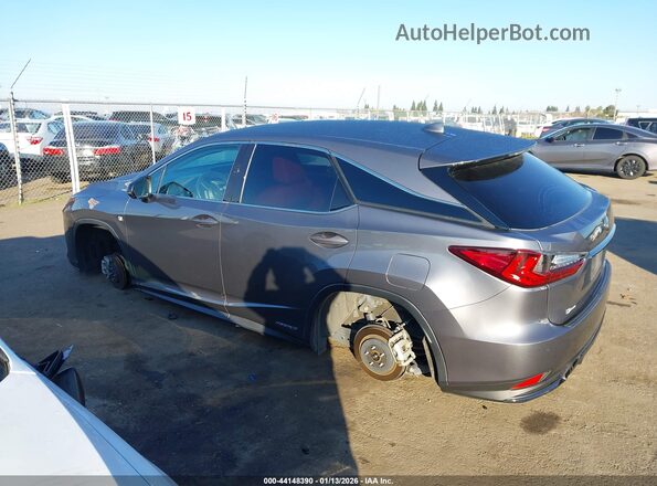 2T2SGMDAXLC046603 2020 LEXUS RX 450H Gray Widok wnętrza 360 stopni
