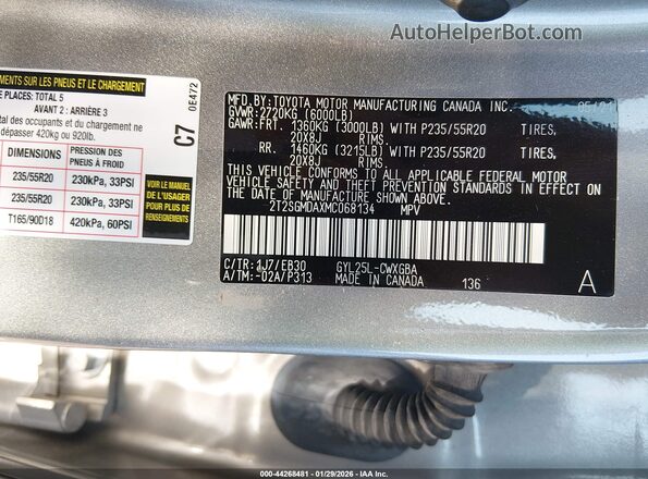 2T2SGMDAXMC068134 2021 LEXUS RX 450H Silver Vista del compartimento del motor