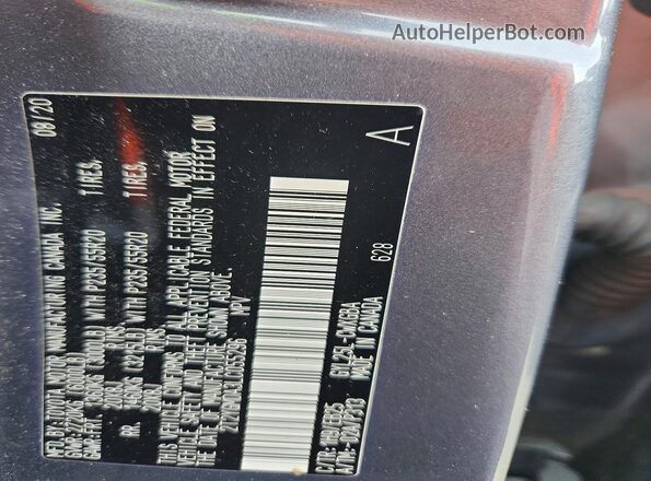 2T2YGMDA3LC055296 2020 LEXUS RX Gray VIN sticker view