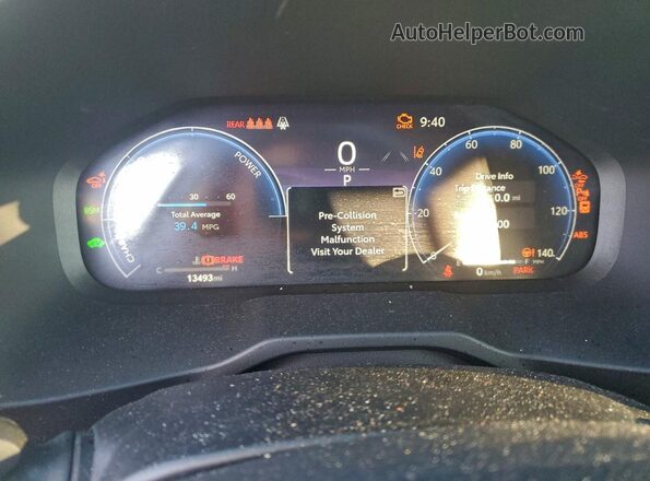 2T3D6RFV6RW073535 2024 TOYOTA LIMITED Silver Instrument cluster view