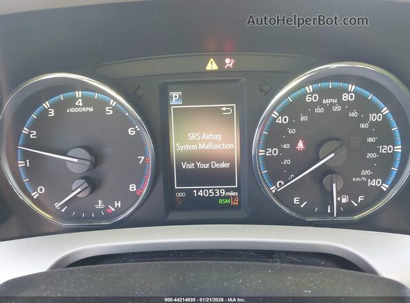 2T3DFREV1HW667661 2017 TOYOTA LIMITED Gray უკანა სავარძლების ხედი