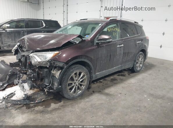 2T3DFREV9GW450194 2016 TOYOTA LIMITED Burgundy Առջևի ձախ երեք քառորդ տեսարան