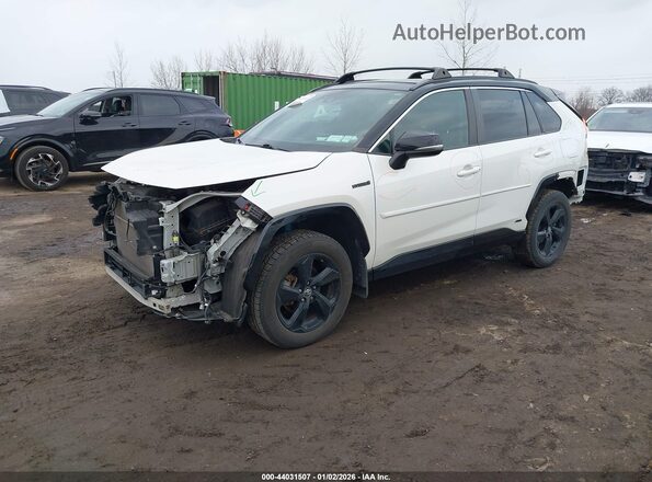 2T3EWRFV6LW070288 2020 TOYOTA RAV4 HYBRID White Front left
