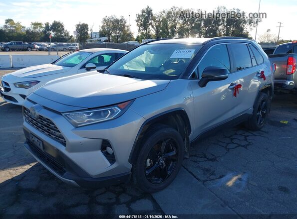 2T3EWRFV9LW096089 2020 TOYOTA RAV4 HYBRID Silver წინა მარცხენა ხედი სამი მეოთხედიდან