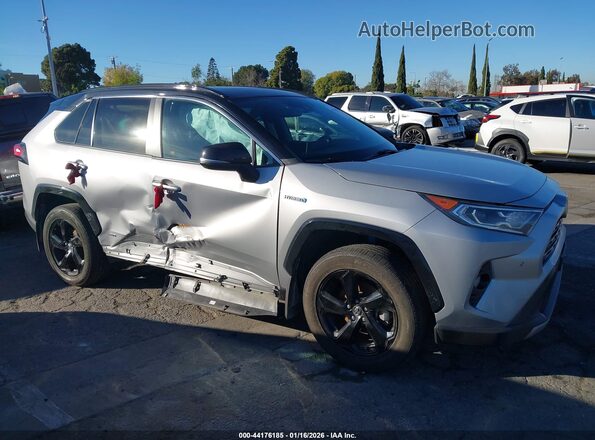 2T3EWRFV9LW096089 2020 TOYOTA RAV4 HYBRID Silver ხელსაწყოთა პანელის ხედი