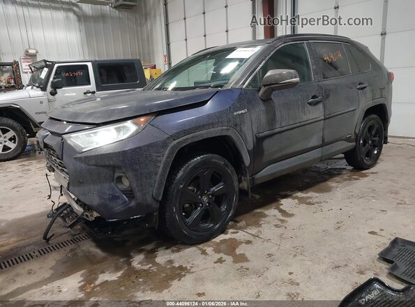 2T3EWRFVXKW016569 2019 TOYOTA RAV4 HYBRID Blue Передня ліва чверть