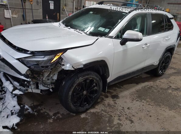 2T3T6RFV9RW068714 2024 TOYOTA RAV4 HYBRID White Առջևի ձախ երեք քառորդ տեսարան