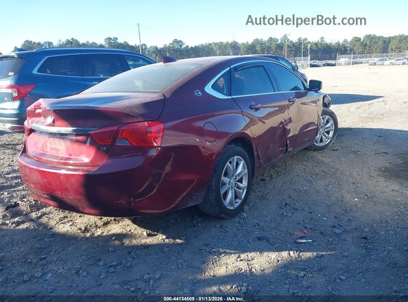 2g1105SA2H9119119 2017 CHEVROLET MALIBU Burgundy Trasero derecho