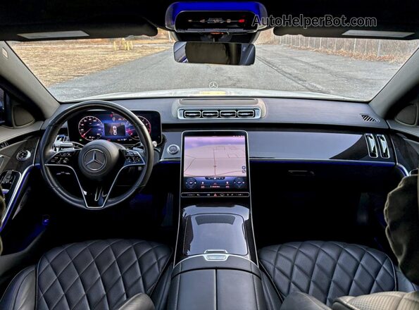 W1K6G7GB3NA078446 2022 MERCEDES-BENZ S Белый Вид задней части салона