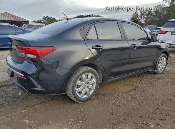 3KPA24AD1NE466719 2022 KIA RIO Black Delantero derecho