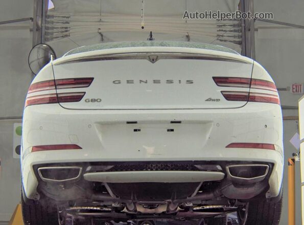 KMTGB4SC2NU092298 2022 GENESIS G80 White VIN կոդի պիտակի տեսք