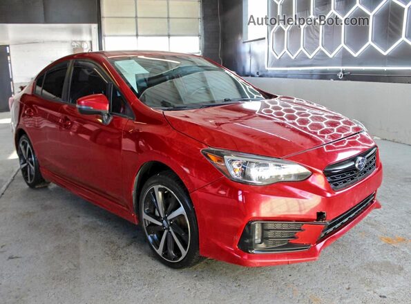 4S3GKAL68M3601160 2021 SUBARU IMPREZA Red 