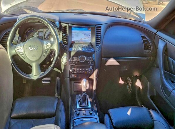 JN8CS1MW2HM411677 2017 INFINITI QX70 White უკანა სავარძლების ხედი