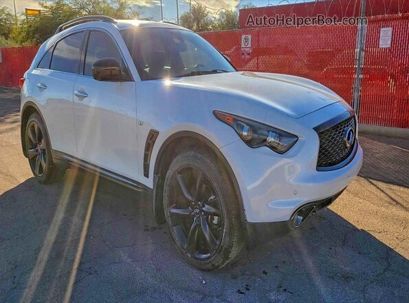 JN8CS1MW2HM411677 2017 INFINITI QX70 White უკანა მარცხენა