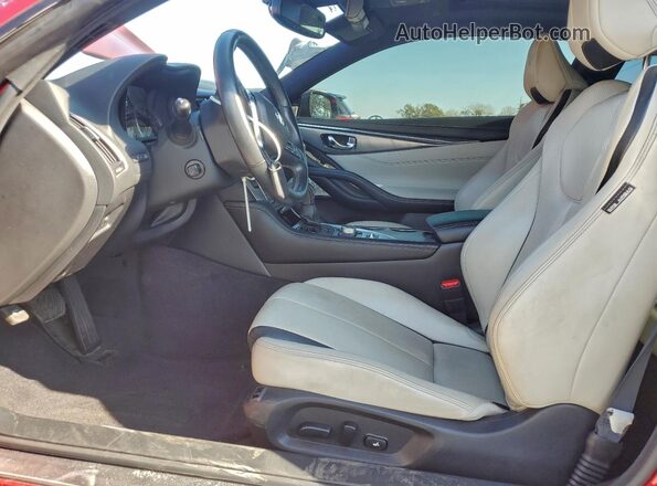 JN1EV7KK4MM411028 2021 INFINITI Q60 Red Widok deski rozdzielczej