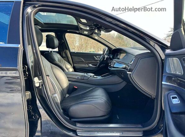 WDDUG8FB3GA225611 2016 MERCEDES-BENZ S Black წინა პანელის ხედი
