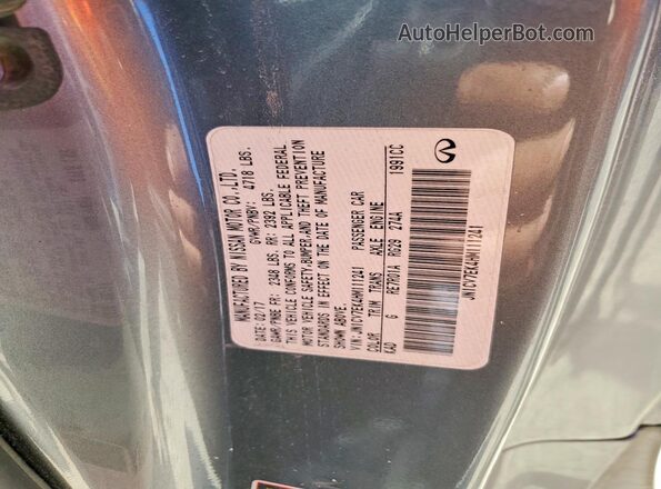JN1CV7EK4HM111241 2017 INFINITI Q60 Gray 
