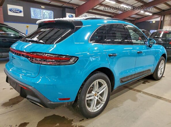WP1AA2A53NLB01643 2022 PORSCHE MACAN Blue Delantero derecho