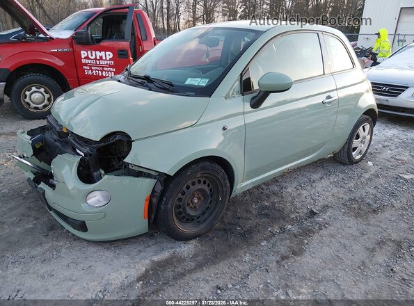 3C3CFFAR1GT143164 2016 FIAT 500 Green Առջևի ձախ երեք քառորդ տեսարան